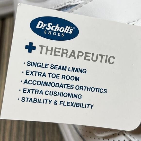 Dr Scholls Women Kellie Therapeutic Shoes Sneakers White Wide Sz 6 E Hook & Loop - Picture 7 of 9